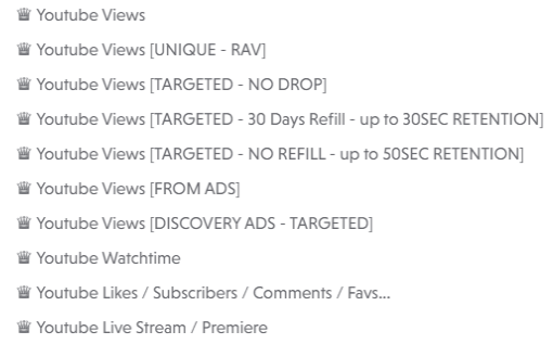 Justanotherpanel YouTube Services